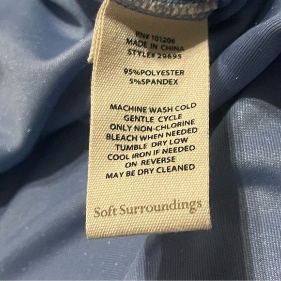 Soft Surroundings Blue Velvet Tunic - Picture 8 of 12